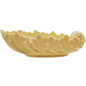 VINTAGE Lenox USA China Acanthus Leaf Nautilus Shell Bowl 1940s Overglaze 9x5”